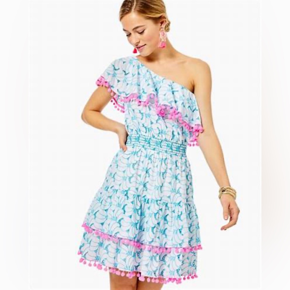 NWT Lilly Pulitzer Addilyn Dress in Bermuda Blue